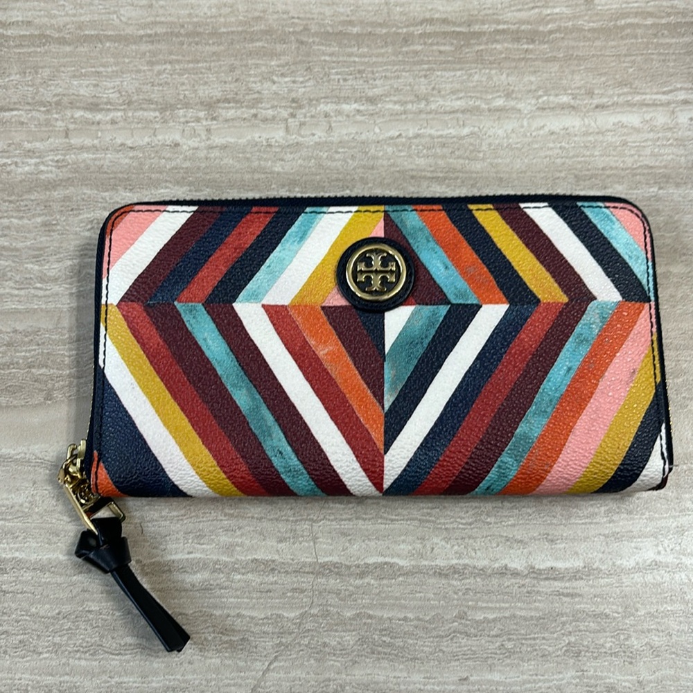 Tory Burch wallet! Fun! EUC!